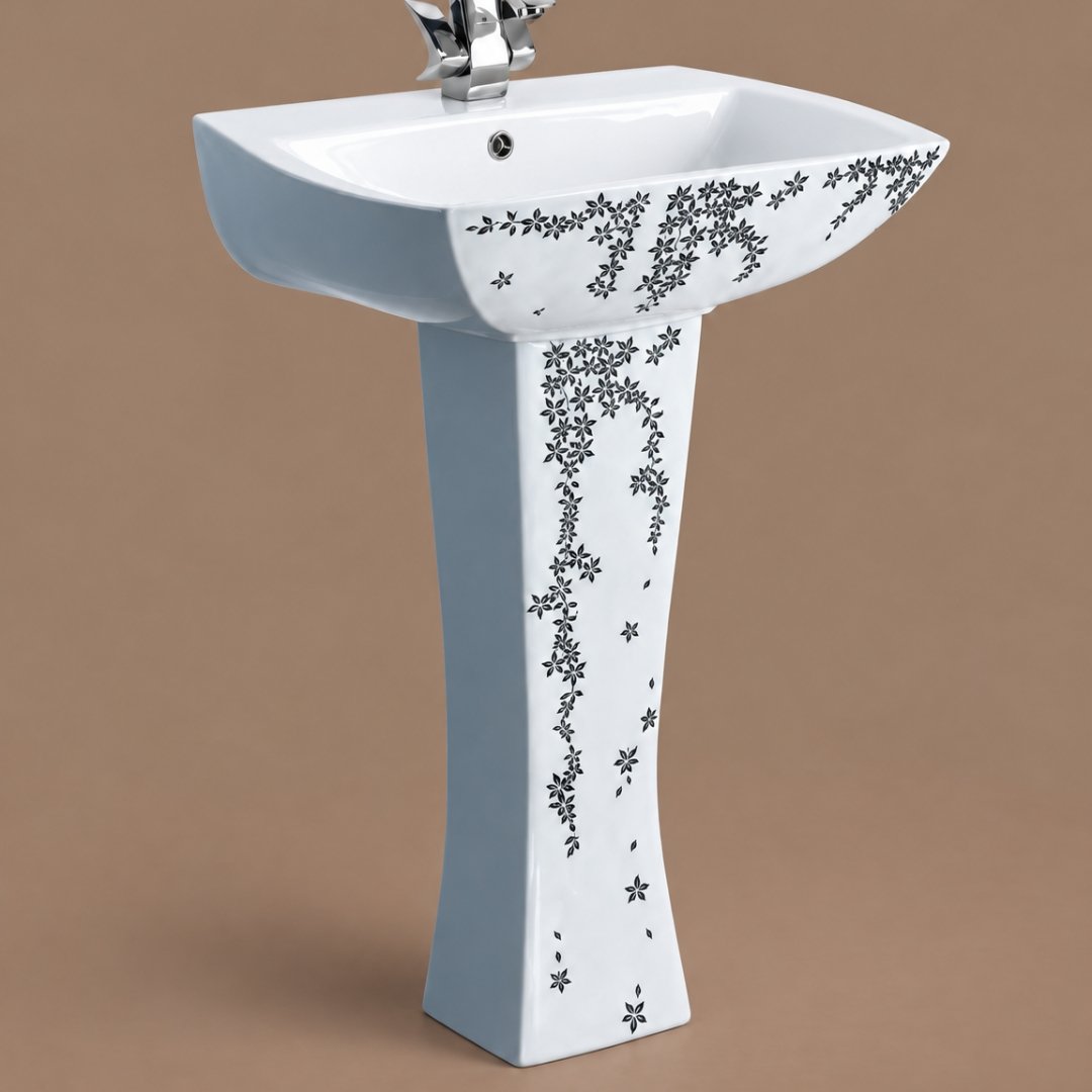 Sonet HT - 4001, washbasin with pedestal (view 2)